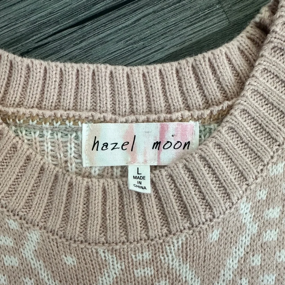 Hazel Moon Sweater Vest Knit Top Pink - Picture 2 of 10